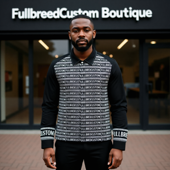FullbreedCustom Print Men's Lapel Collar Shirt With Concealed Placket |115GSM Cotton poplin