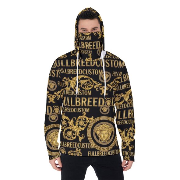 FullbreedCustom  Print Men's Heavy Fleece Hoodie With Mask