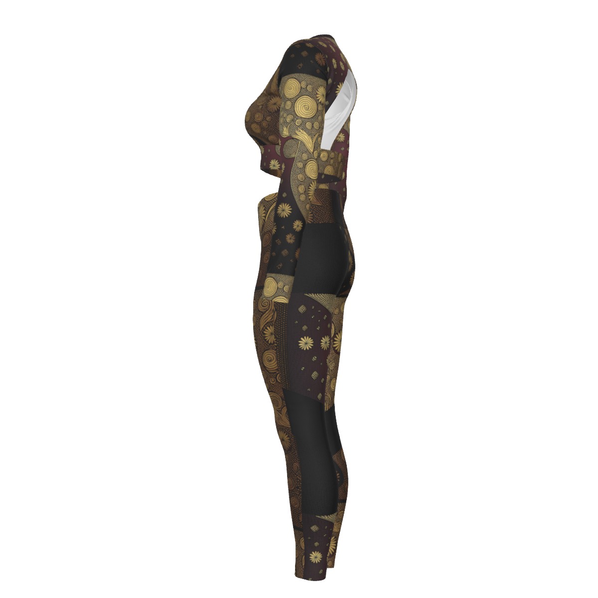 All-Over Print Women's Sport Set With Backless Top And Leggings - Image 4