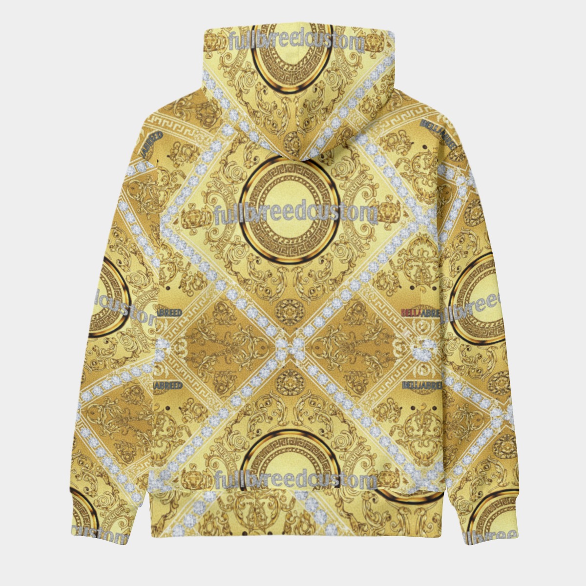 FullbreedCustom Eco-friendly All-Over Print Unisex Pullover Hoodie - Image 3