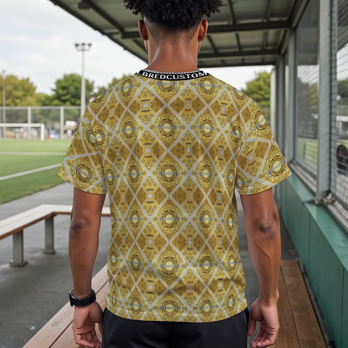 FullbreedCustom Print Drop Shoulder Crew Neck T-Shirt - Image 2