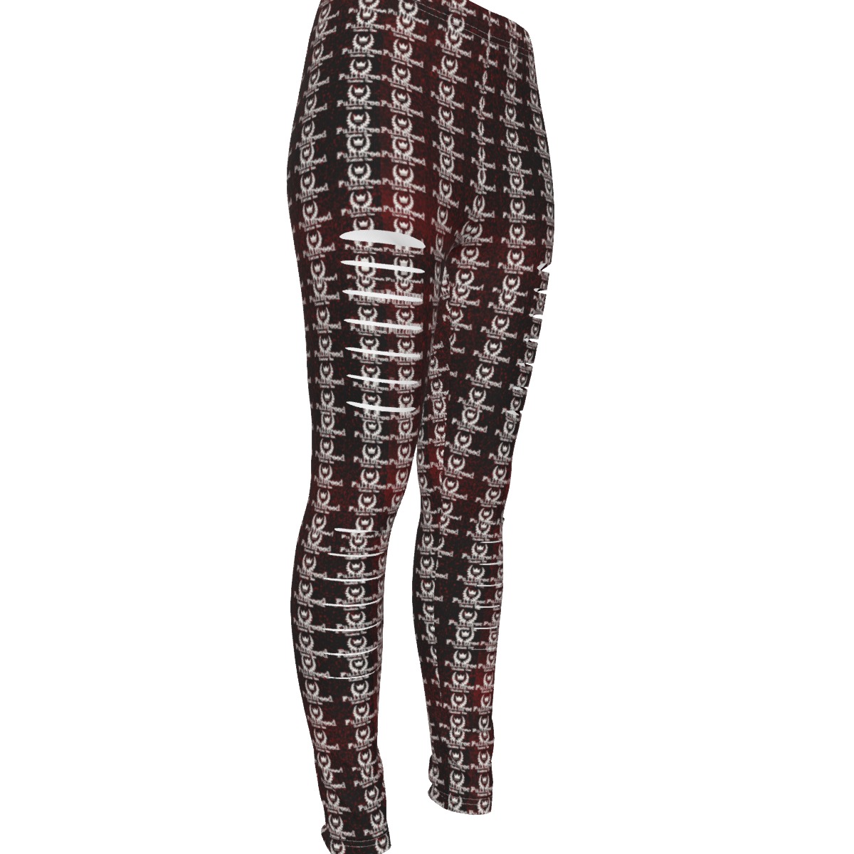 FullbreedCustom Print Women's Ripped Leggings - Image 3