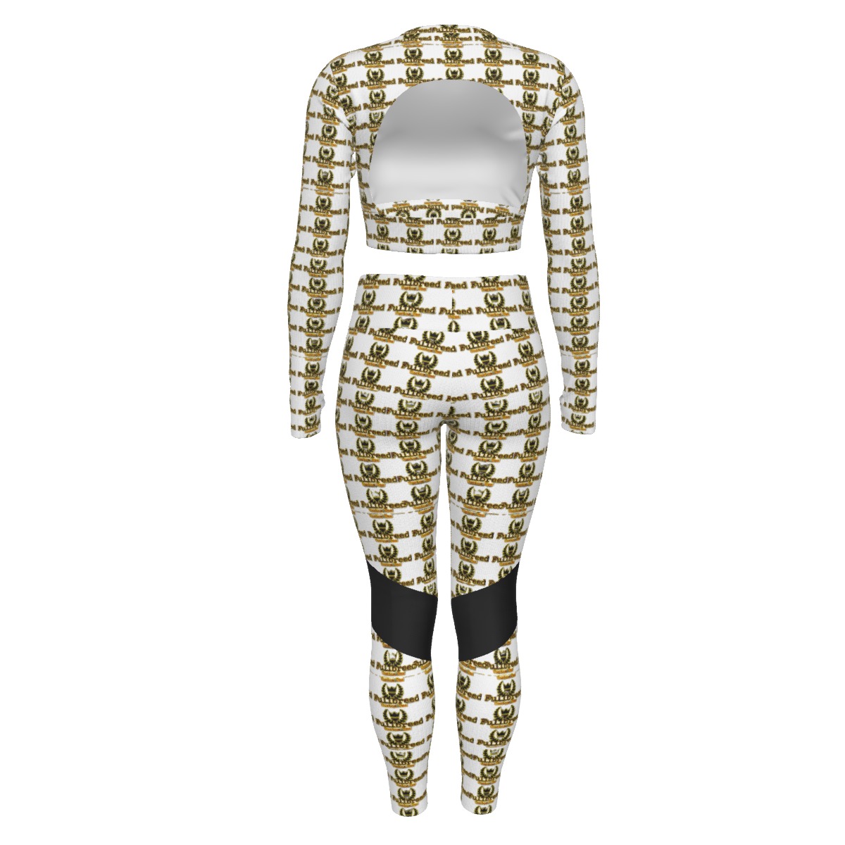 FullbreedCustom Print Women's Sport Set With Backless Top And Leggings - Image 2