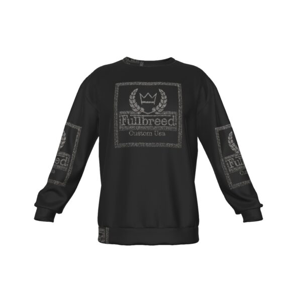 FullbreedCustom Print Men's Drop Shoulder Round Neck Long-Sleeved Sweatshirt