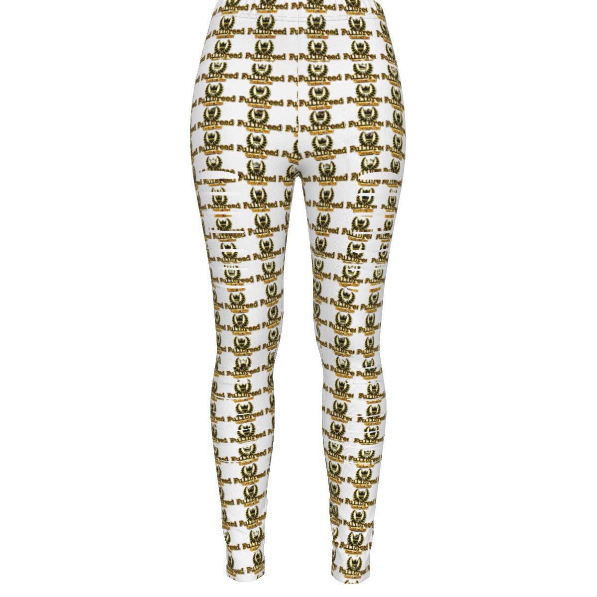 FullbreedCustom Print Women's Ripped Leggings - Image 2