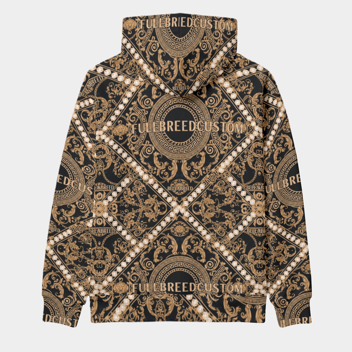 FullbreedCustom Eco-friendly All-Over Print Unisex Pullover Hoodie - Image 3