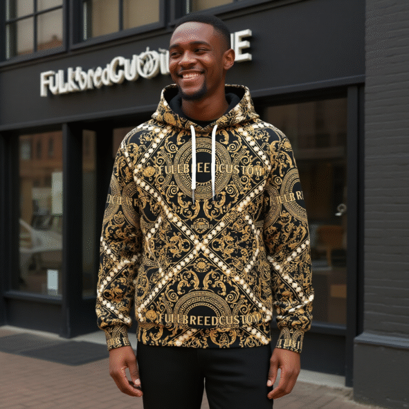 FullbreedCustom Eco-friendly All-Over Print Unisex Pullover Hoodie