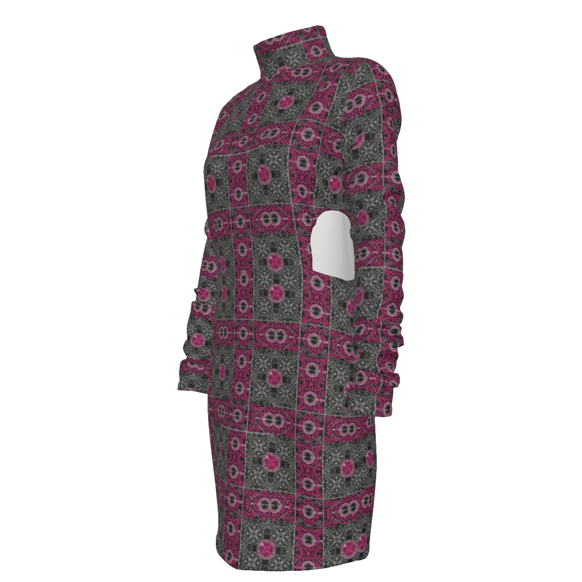 FullbreedCustom Print Women's Waist Hollow Hip Dress - Image 5