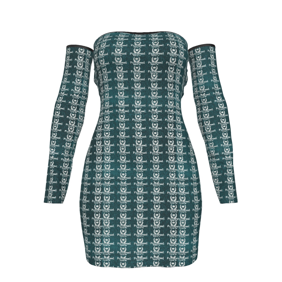 FullbreedCustom Print Women's Off-shoulder Back Lace-up Dress - Image 2