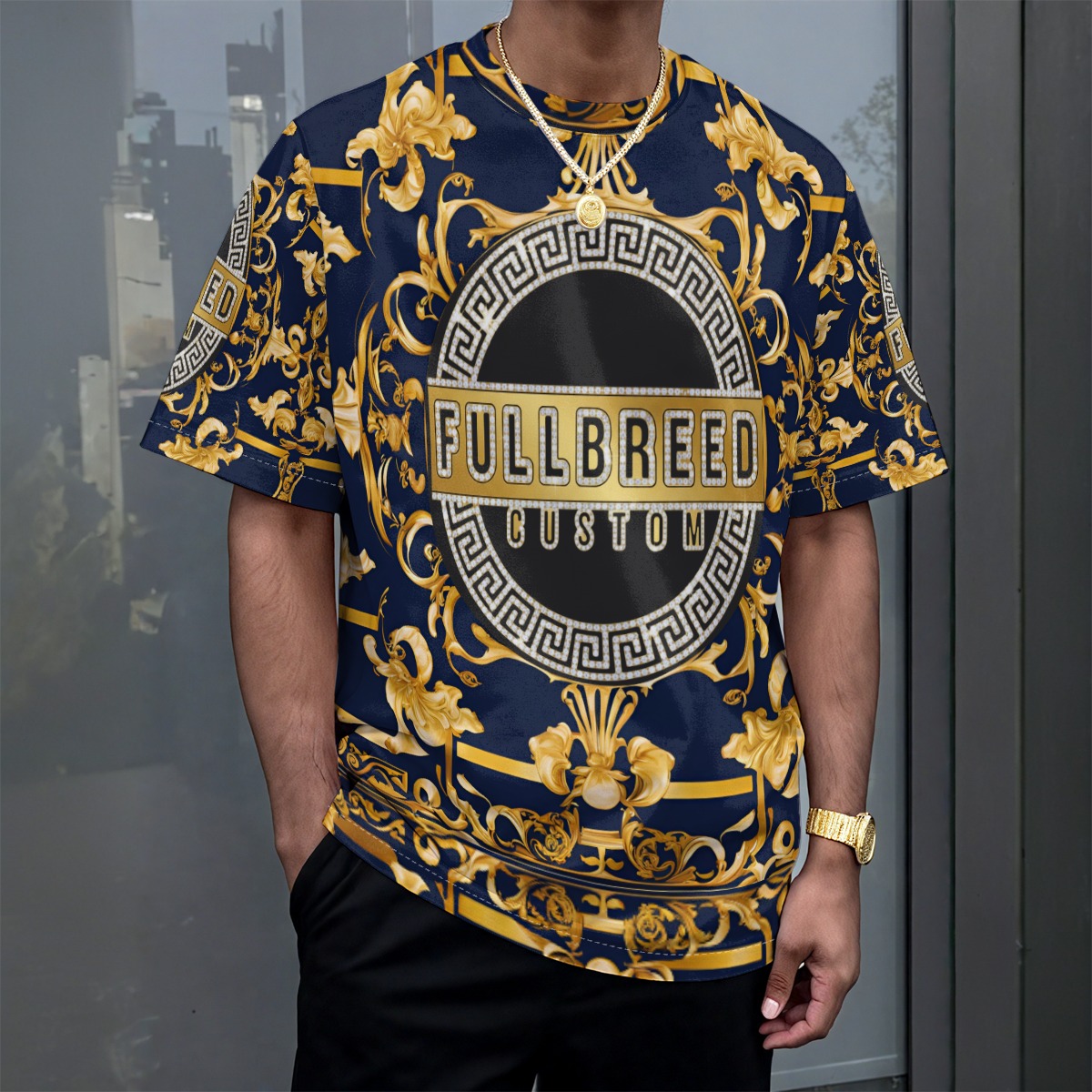 FullbreedCustom Print Unisex Drop-shoulder T-shirt|180GSM - Image 2