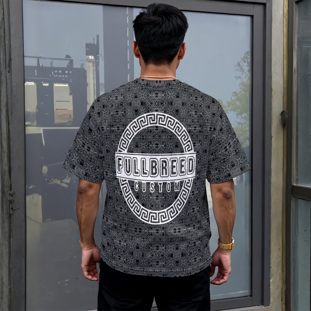 FullbreedCustom Print Unisex Drop-shoulder T-shirt|180GSM - Image 2