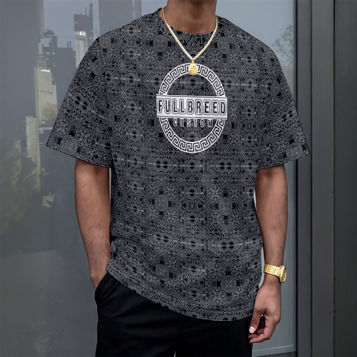 FullbreedCustom Print Unisex Drop-shoulder T-shirt|180GSM