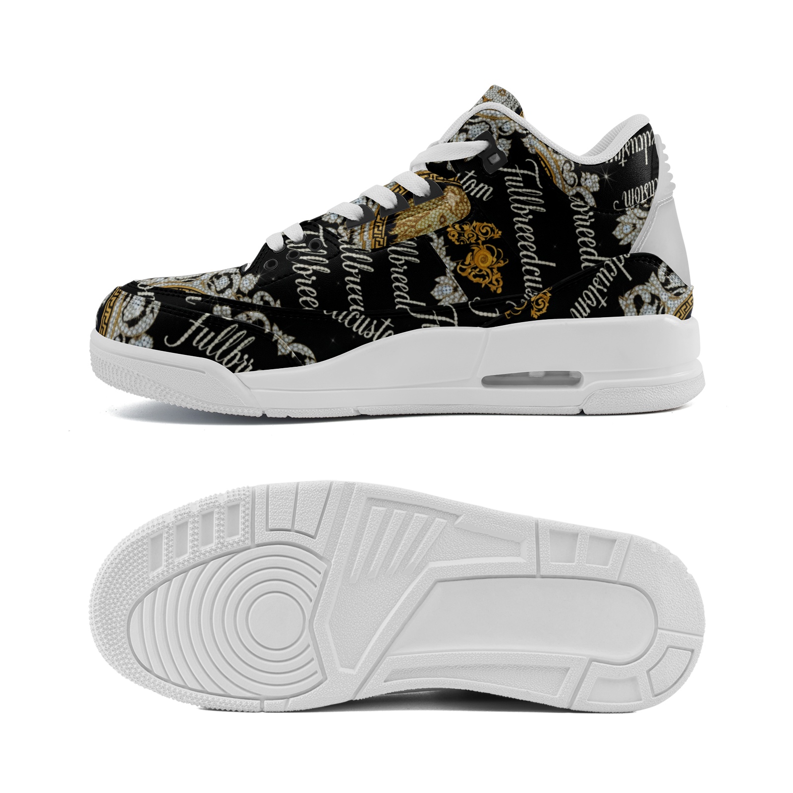 FullbreedCustom Unisex Non Slip Sneakers Lace Up Fashion Shoes - Image 4