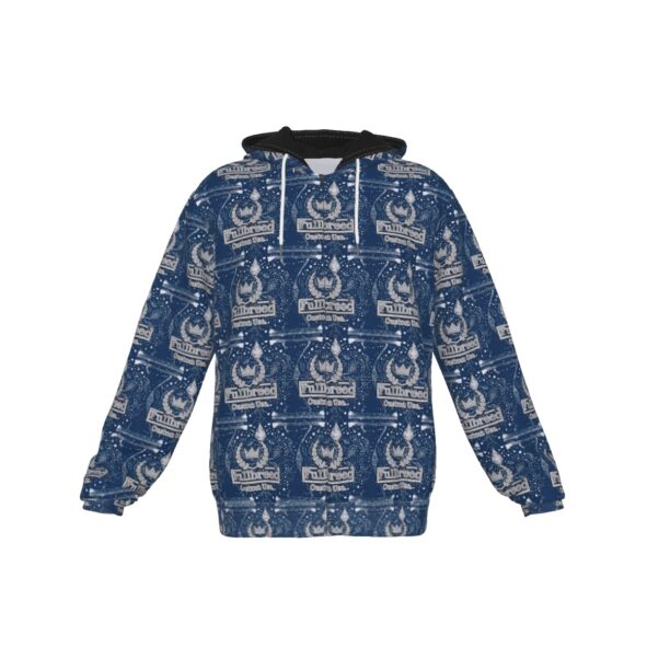 FullbreedCustom Print Zip Up Hoodie With Pocket