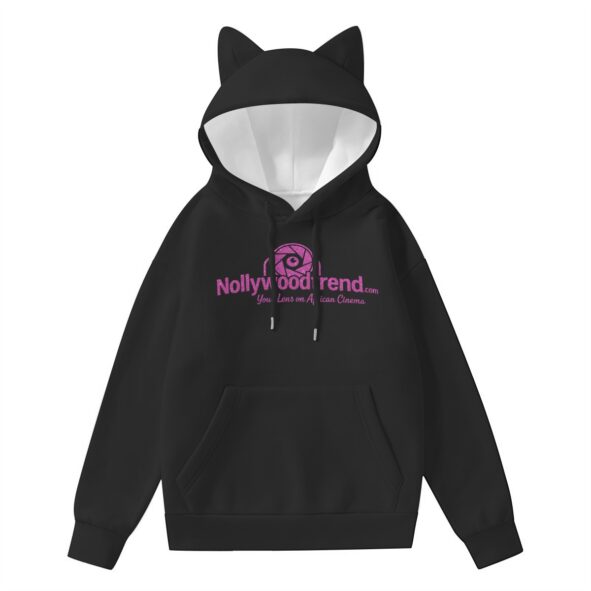 nollywoodtrend Print Women’s Hoodie With Decorative Ears