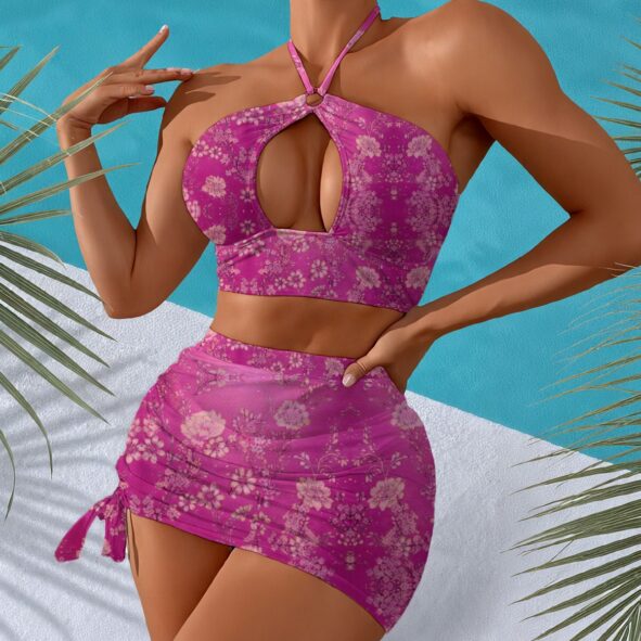 FullbreedCustom  Print Women's Halter Neck swimming Suit