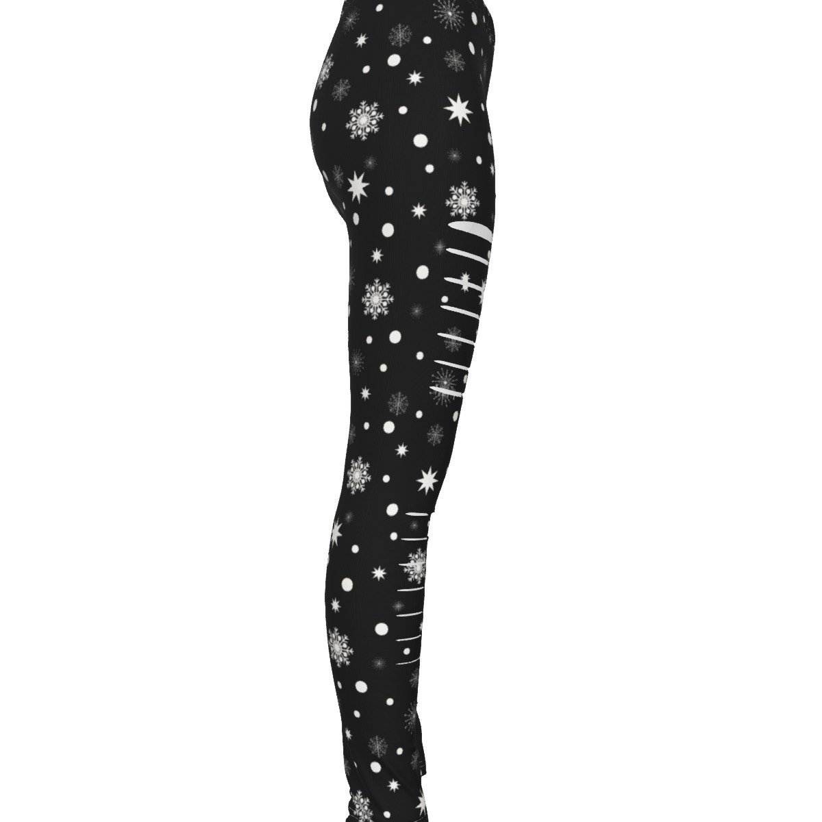 FullbreedCustoom Print Women's Ripped Leggings - Image 3