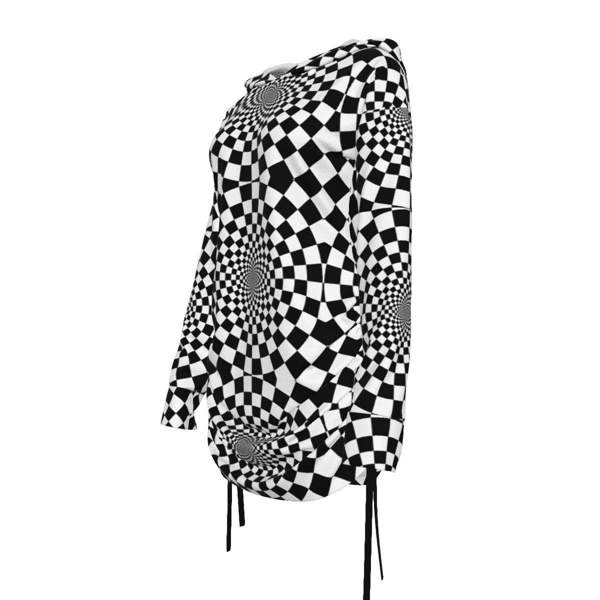 FullbreedCustoom Print Women's One-shoulder Dress With Waist Shirring - Image 6