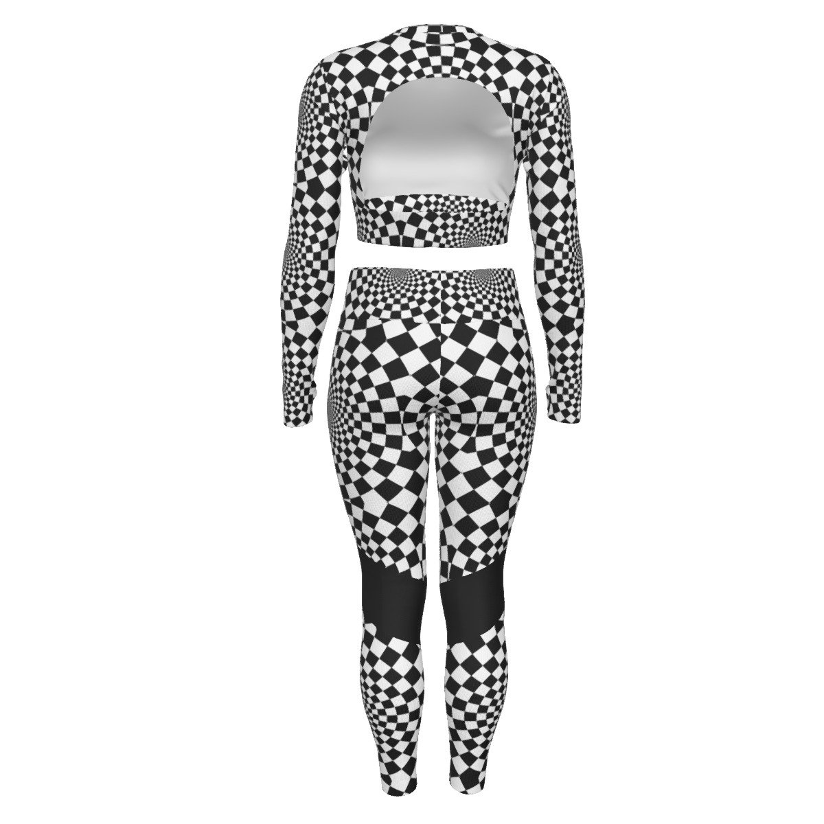 FullbreedCustoom Print Women's Sport Set With Backless Top And Leggings - Image 2
