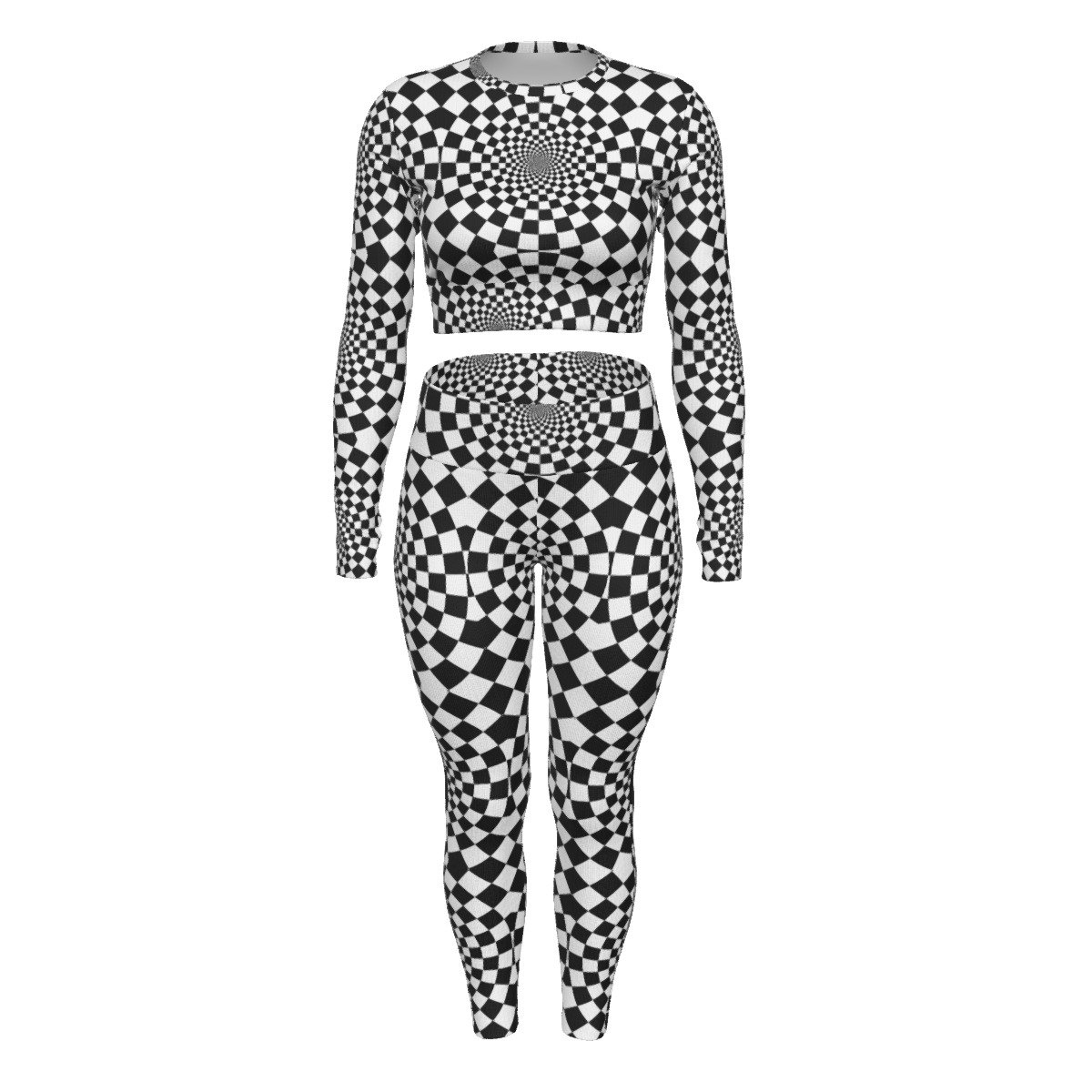 FullbreedCustoom Print Women's Sport Set With Backless Top And Leggings