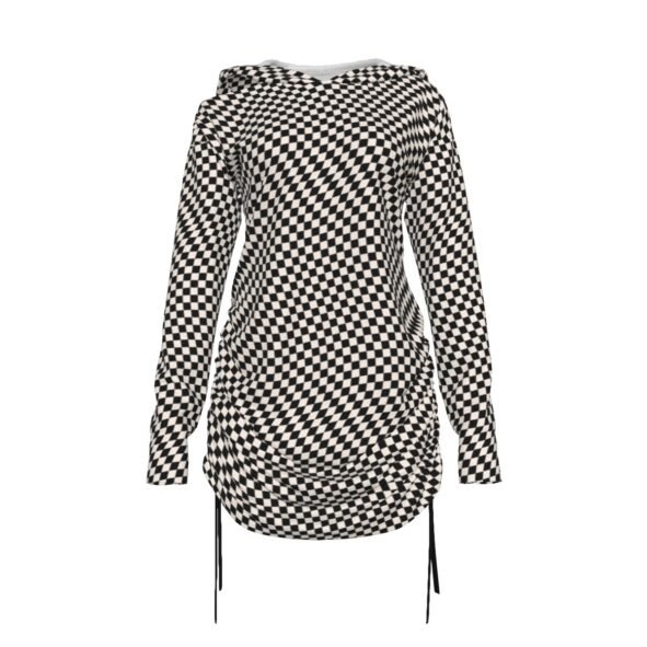 FullbreedCustom  Print Women's One-shoulder Dress With Waist Shirring