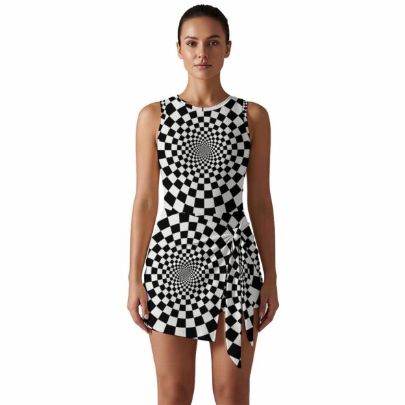 FullbreedCustoom Print Women's Sleeveless Bodysuit Dress
