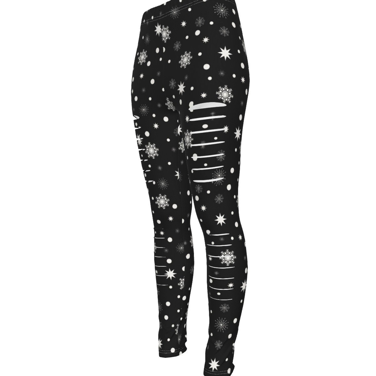 FullbreedCustoom Print Women's Ripped Leggings - Image 6