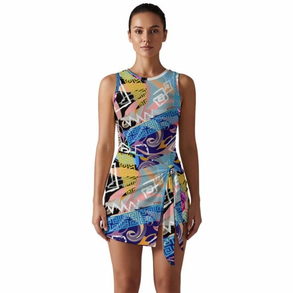 FullbreedCustoom Print Women's Sleeveless Bodysuit Dress