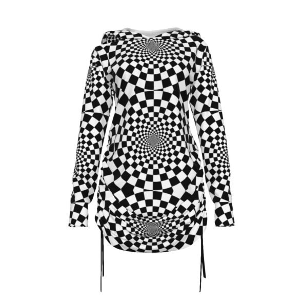 FullbreedCustoom Print Women's One-shoulder Dress With Waist Shirring