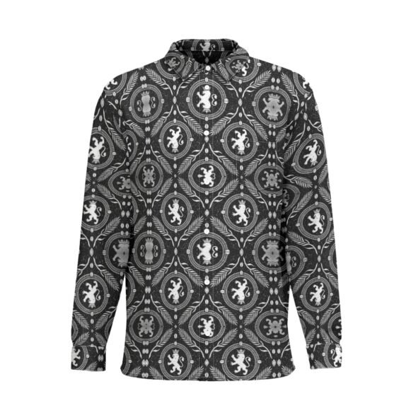 FullbreedCustom  Men's Business Lapel Long Sleeve Shirt With Pocket|110GSM Imitation Flax