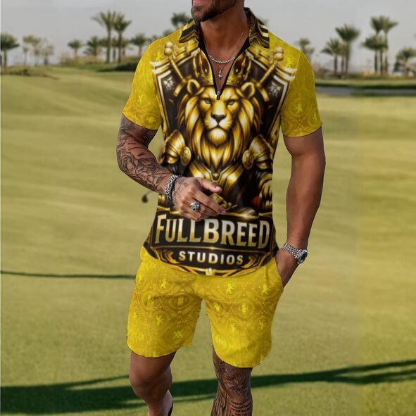 Fullbreed Custom  Print Men's Polo Sportswear Set