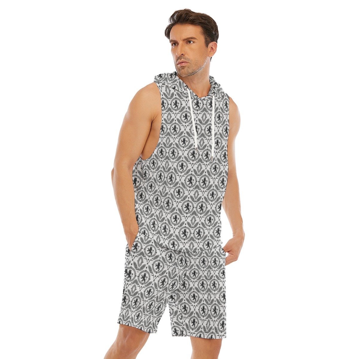 Fullbreed Custom Print Men's Sleeveless Vest And Shorts Set - Image 2