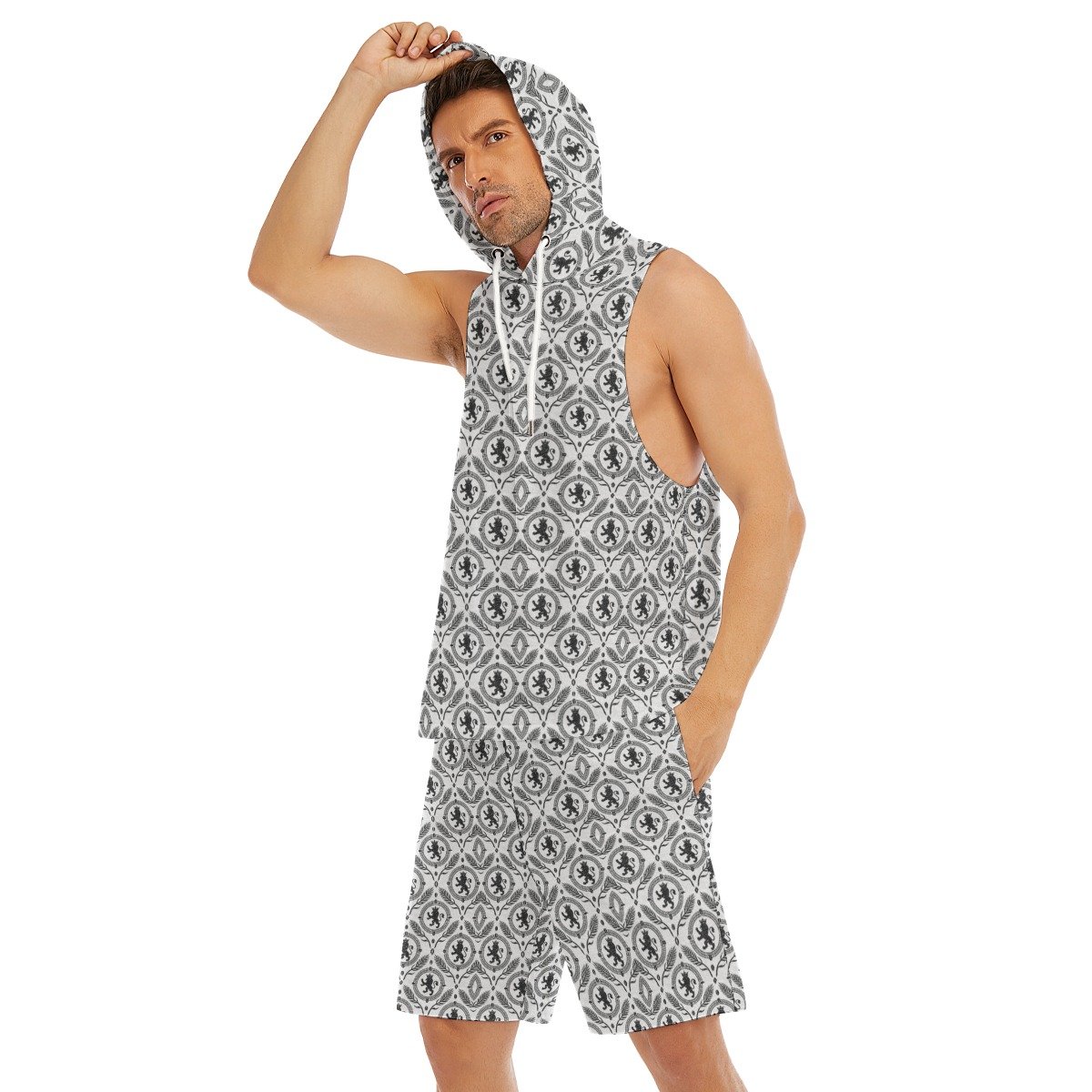 Fullbreed Custom Print Men's Sleeveless Vest And Shorts Set - Image 3