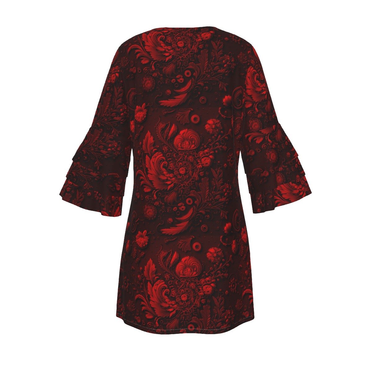 FullbreedCustom Women's Stacked Ruffle Sleeve Dress - Image 2