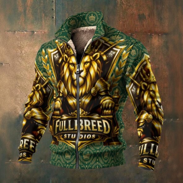 Fullbreed Studio Print Men's Thick Knit Fleece Jacket