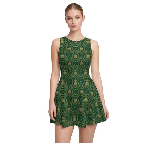 FullbreedCustom Print Women’s Athletic Tennis Dress with Built-in Shorts