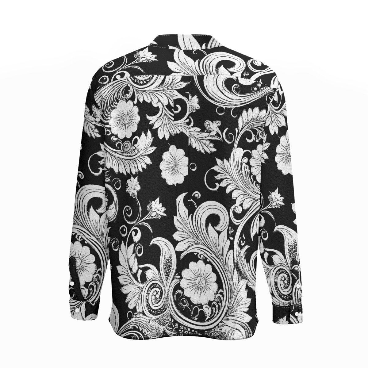 FullbreedCustom Print New Men'S Business Long-Sleeved Imitation Linen Shirt - Image 2