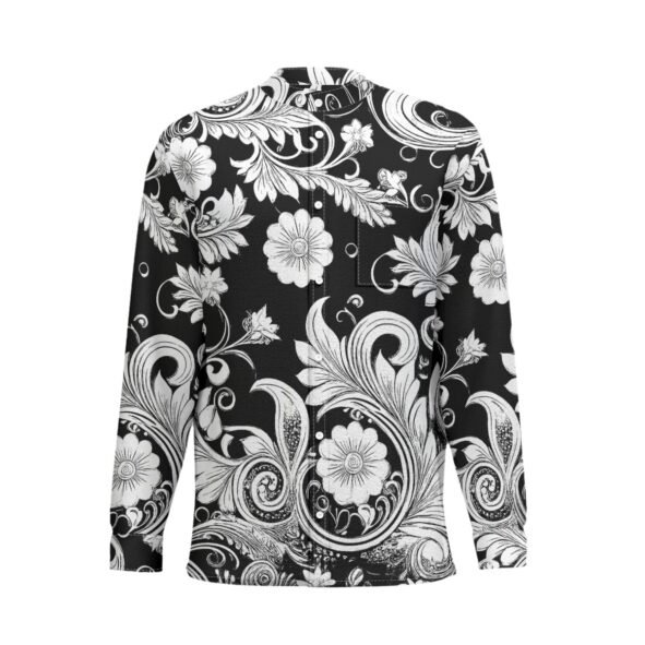 FullbreedCustom Print New Men'S Business Long-Sleeved Imitation Linen Shirt