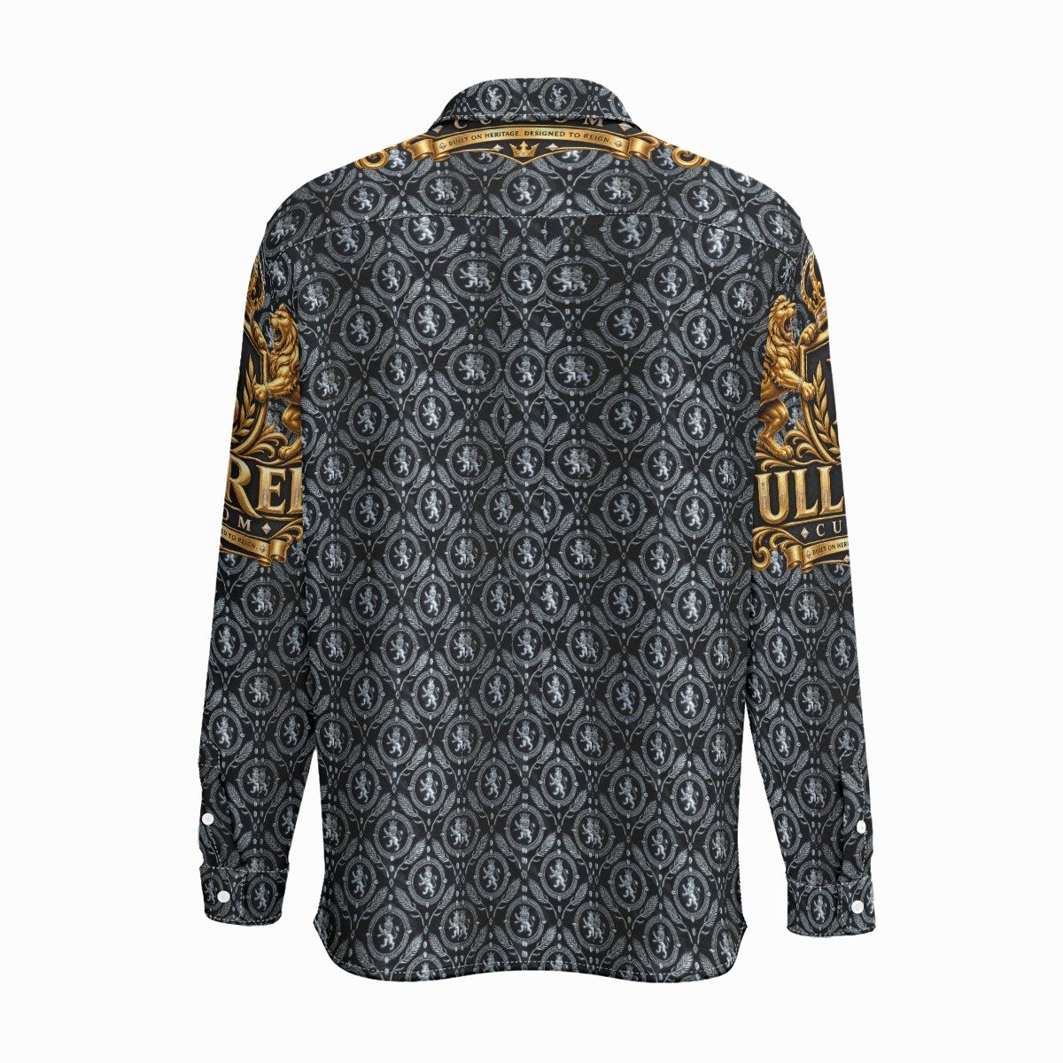 FullbreedCustom Print Men's Business Long Sleeve Pocket Shirt|115GSM Cotton poplin - Image 3
