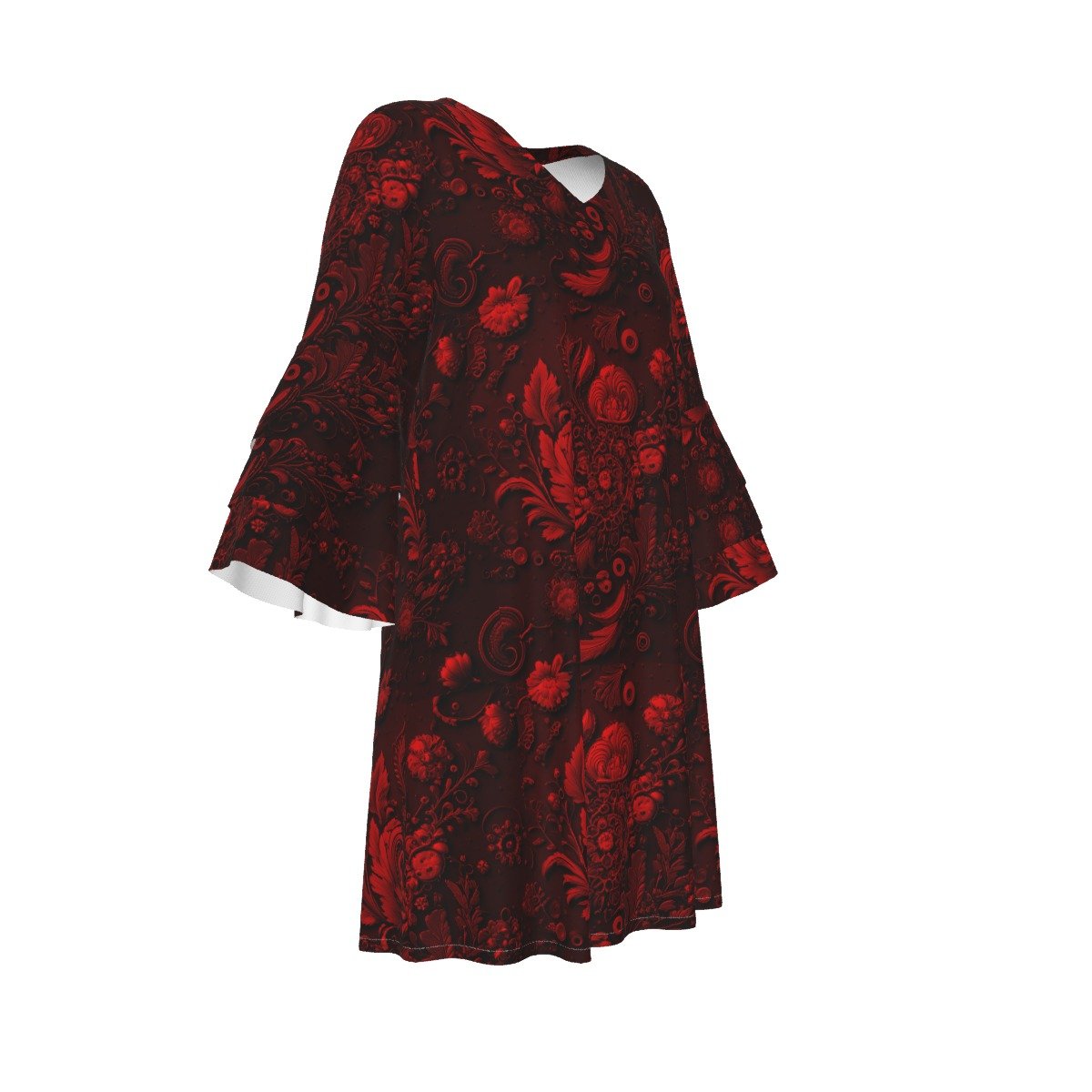 FullbreedCustom Women's Stacked Ruffle Sleeve Dress - Image 4