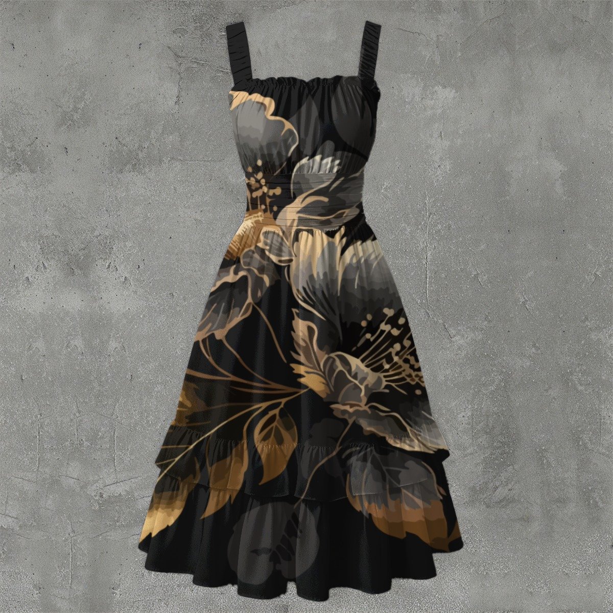 FullbreedCustom Print Women‘s Ruffle Hem Dress - Image 2