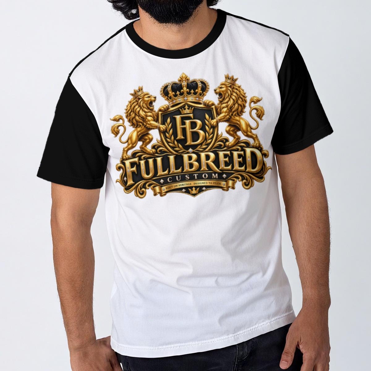 FullbreedCustom Print Men's O-Neck T-Shirt | 190GSM Cotton - Image 2