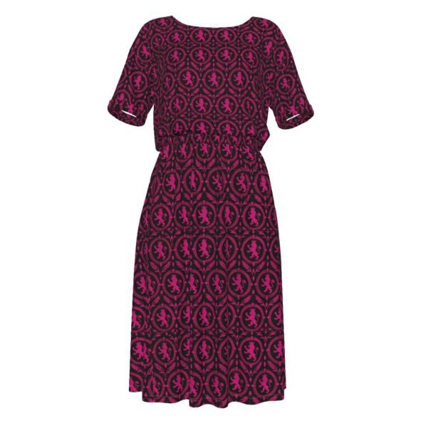 fullbreedcustom Print Women's Elastic Waist Dress