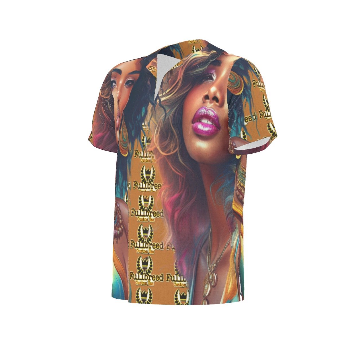 FullbreedCustom Print Men's African Dashiki Shirt - Image 2
