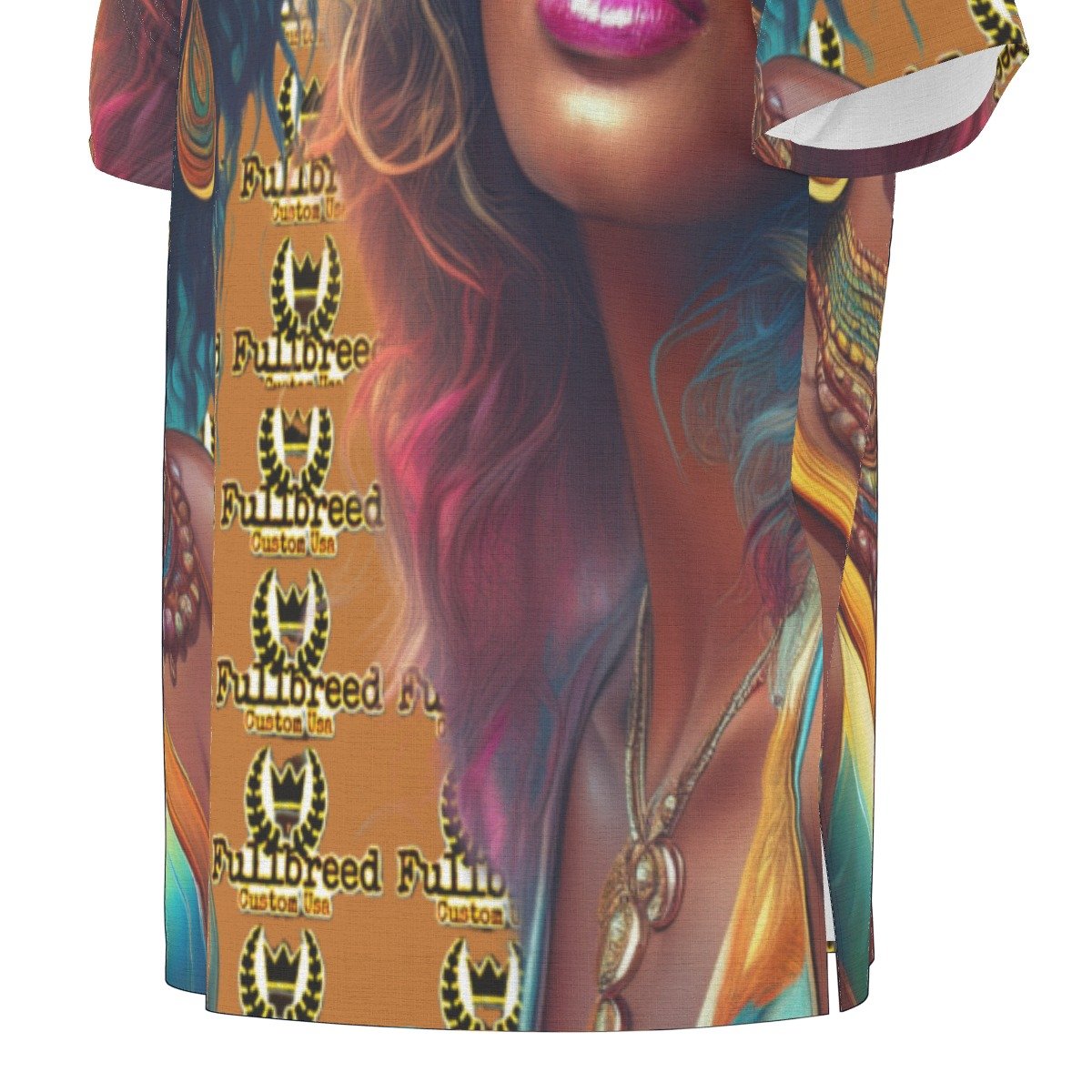 FullbreedCustom Print Men's African Dashiki Shirt - Image 7