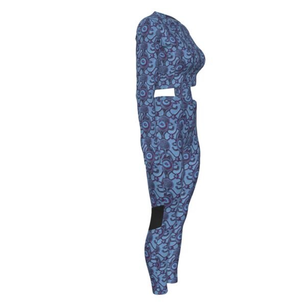 All-Over Print Women's Sport Set With Backless Top And Leggings