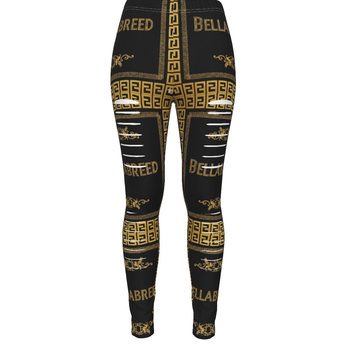 All-Over Print Women's Ripped Leggings - Image 2