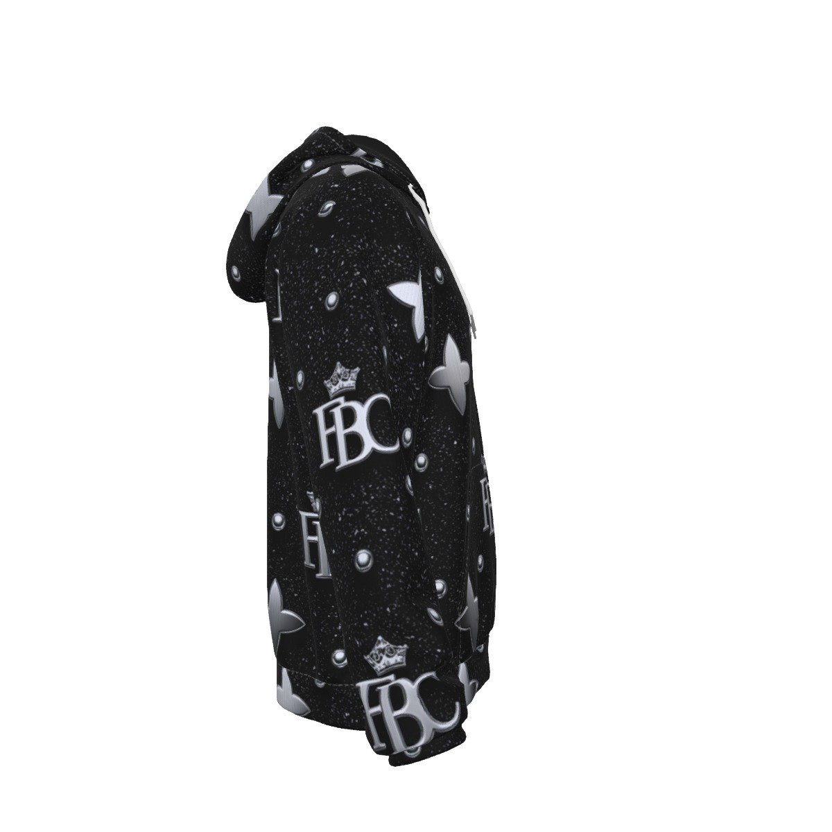 All-Over Print Men's Heavy Fleece Zip Up Hoodie - Image 5