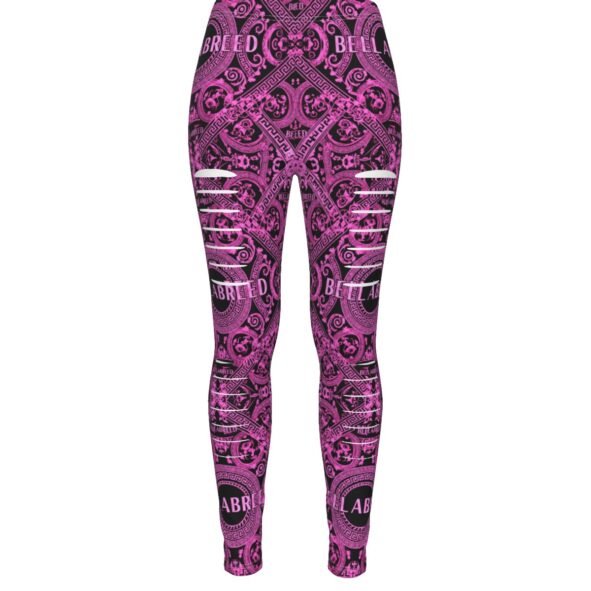 All-Over Print Women's Ripped Leggings