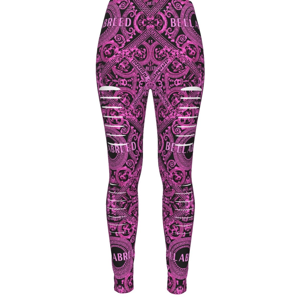 All-Over Print Women's Ripped Leggings